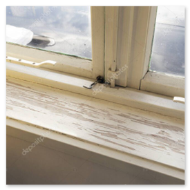 Granitowy parapet wewnętrzny w salonie